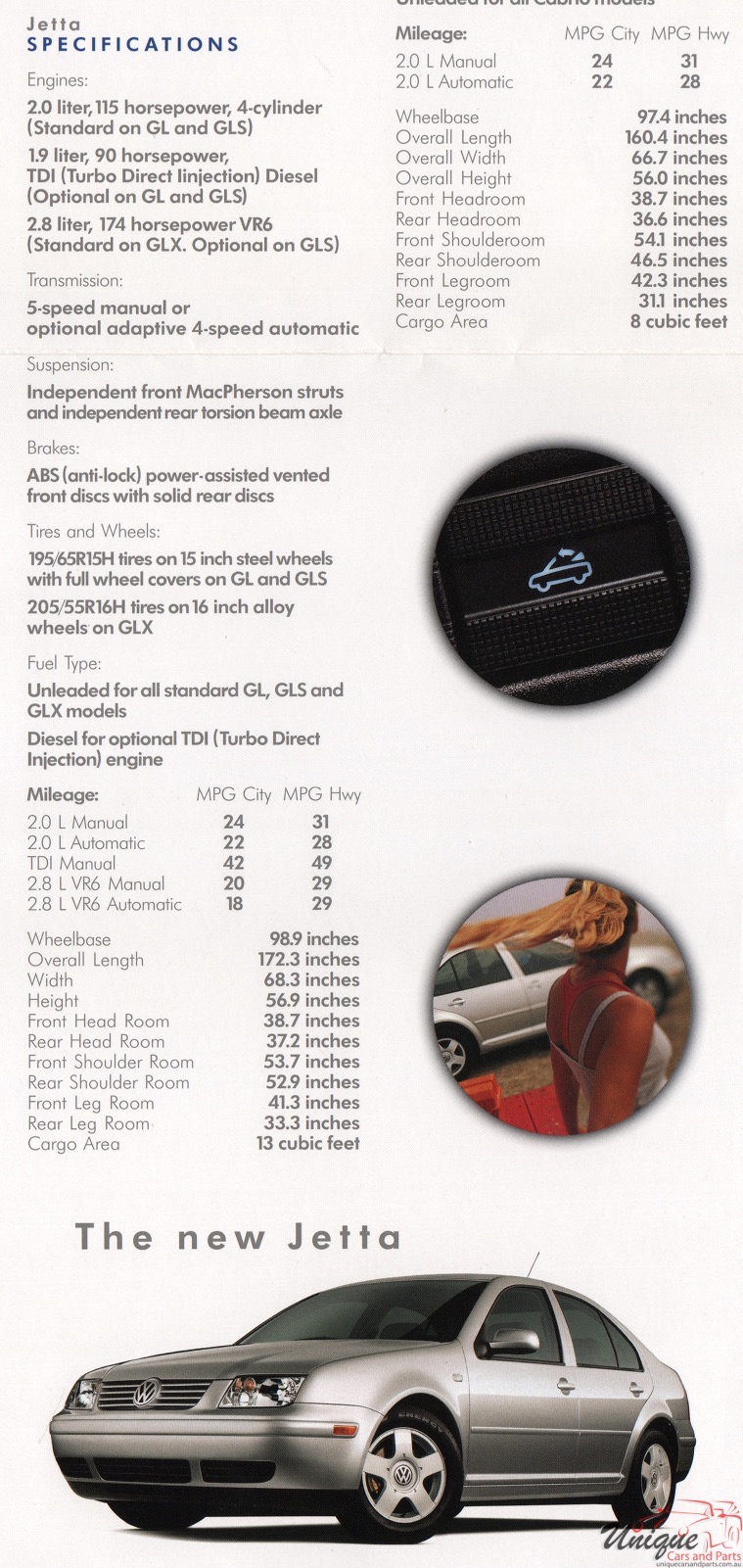 1999 VW Lineup Brochure Page 9